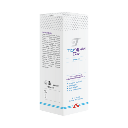 Sampon intensiv pentru dermatita seboreica Tioderm DS, 150 ml, Braderm 653340
