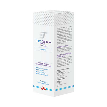 Sampon intensiv pentru dermatita seboreica Tioderm DS, 150 ml, Braderm 653341