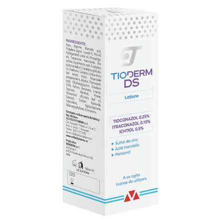 Lotiune intensiva pentru dermatita seboreica Tioderm DS, 50 ml, Braderm 653345