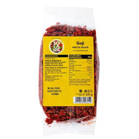 Fructe de Goji uscate, 300 g, Solaris 661539