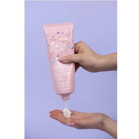 Masca de par cu proteina din orez Hairboom Rice Rehab, 200 ml, Body Boom 653481