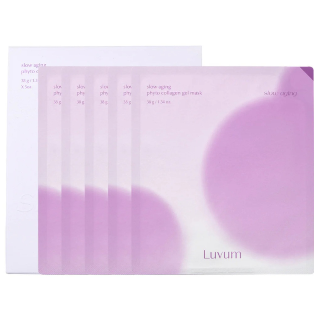 Masca tip gel pentru fata Slow Aging Phyto Collagen, 5 bucati, Luvum