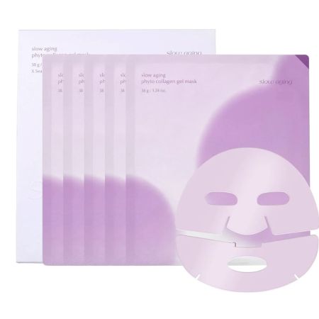 Masca tip gel pentru fata Slow Aging Phyto Collagen, 5 bucati, Luvum 653722