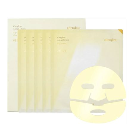 Masca tip gel pentru fata Afterglow Yuja, 5 bucati, Luvum 653571