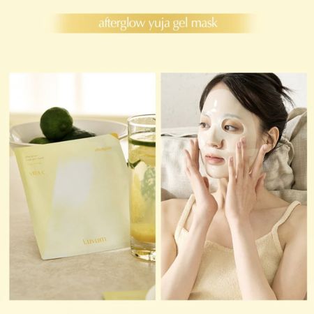 Masca tip gel pentru fata Afterglow Yuja, 5 bucati, Luvum 653569