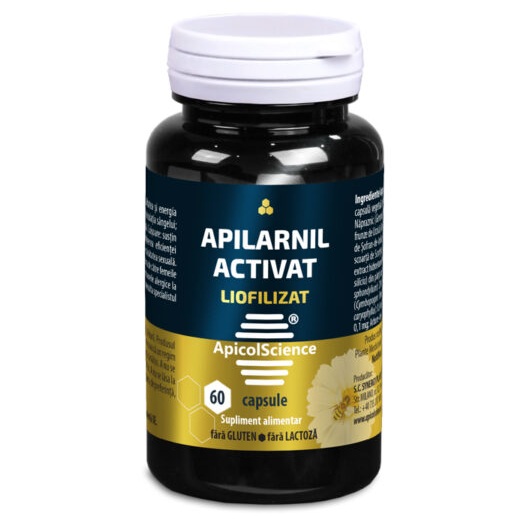 Apilarnil activat liofilizat, 60 capsule, Apicolscience