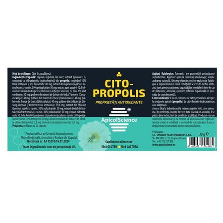 Cito-Propolis, 60 capsule, ApicolScience 704543