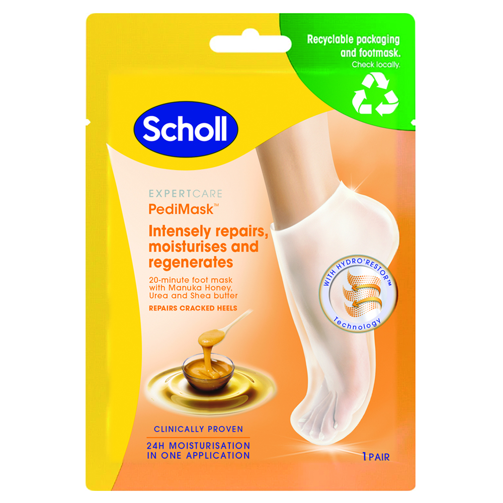 Sosete tip masca pentru picioare cu miere de manuka Expert Care PediMask