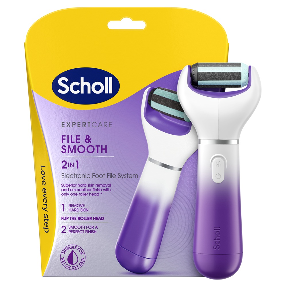 Pila electrica pentru picioare 2 in 1 Purple, 1 bucata, Scholl