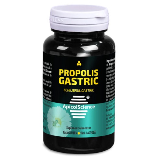 Propolis Gastric, 60 capsule, Apicolscience