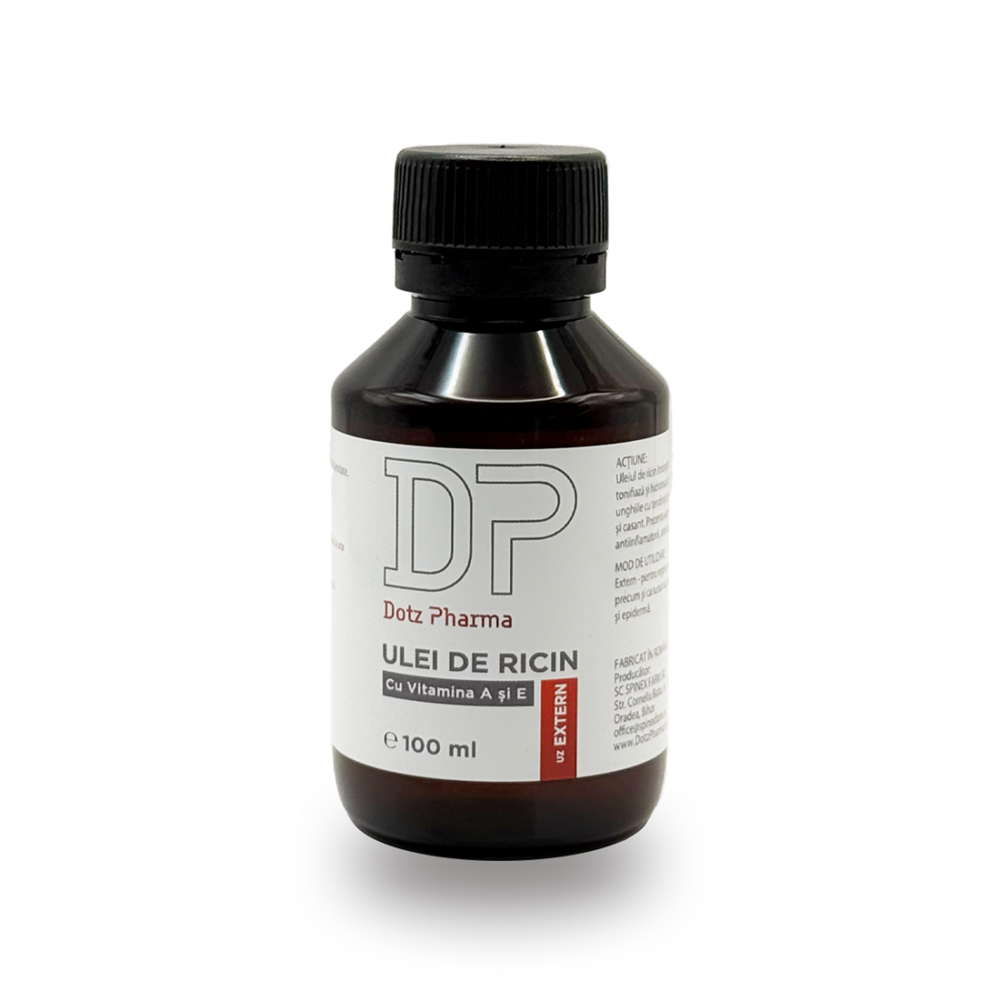 Ulei de ricin cu vitamina A si E, 100 ml, Dotz Pharma