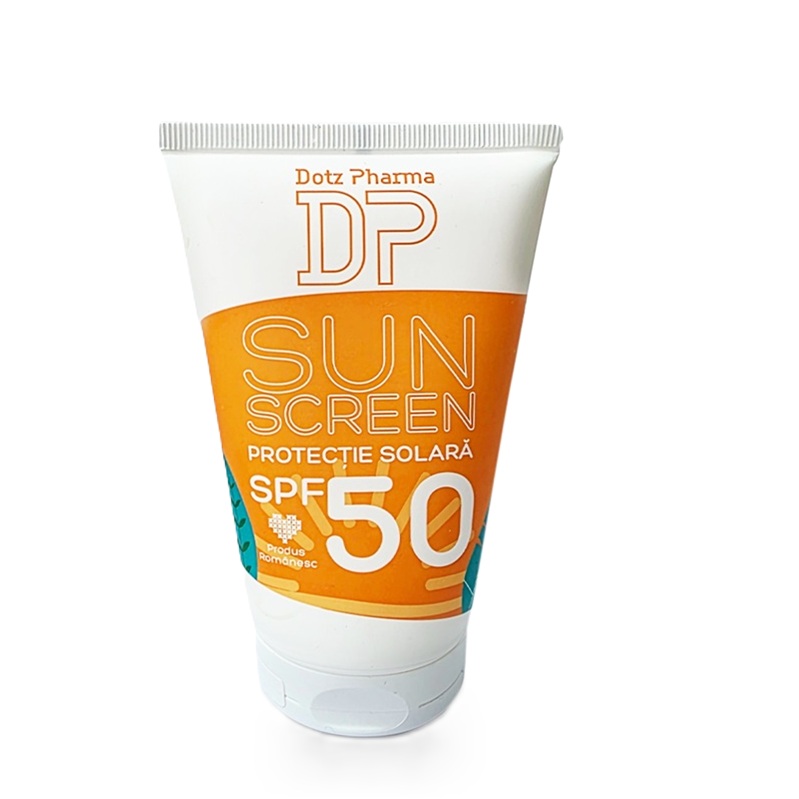 Crema de fata si corp cu protectie solara SPF 50, 100 ml, Dotz Pharma