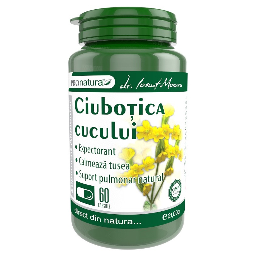 Ciubotica cucului, 60 capsule, Pro Natura