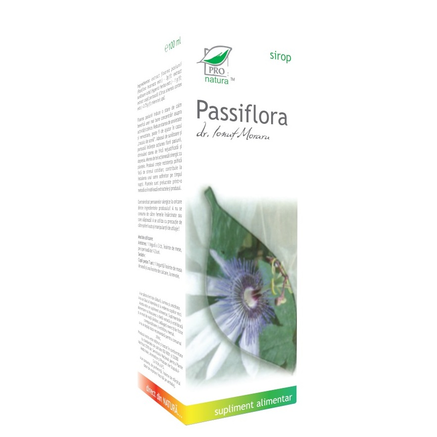 Passiflora sirop, 100 ml, Pro Natura