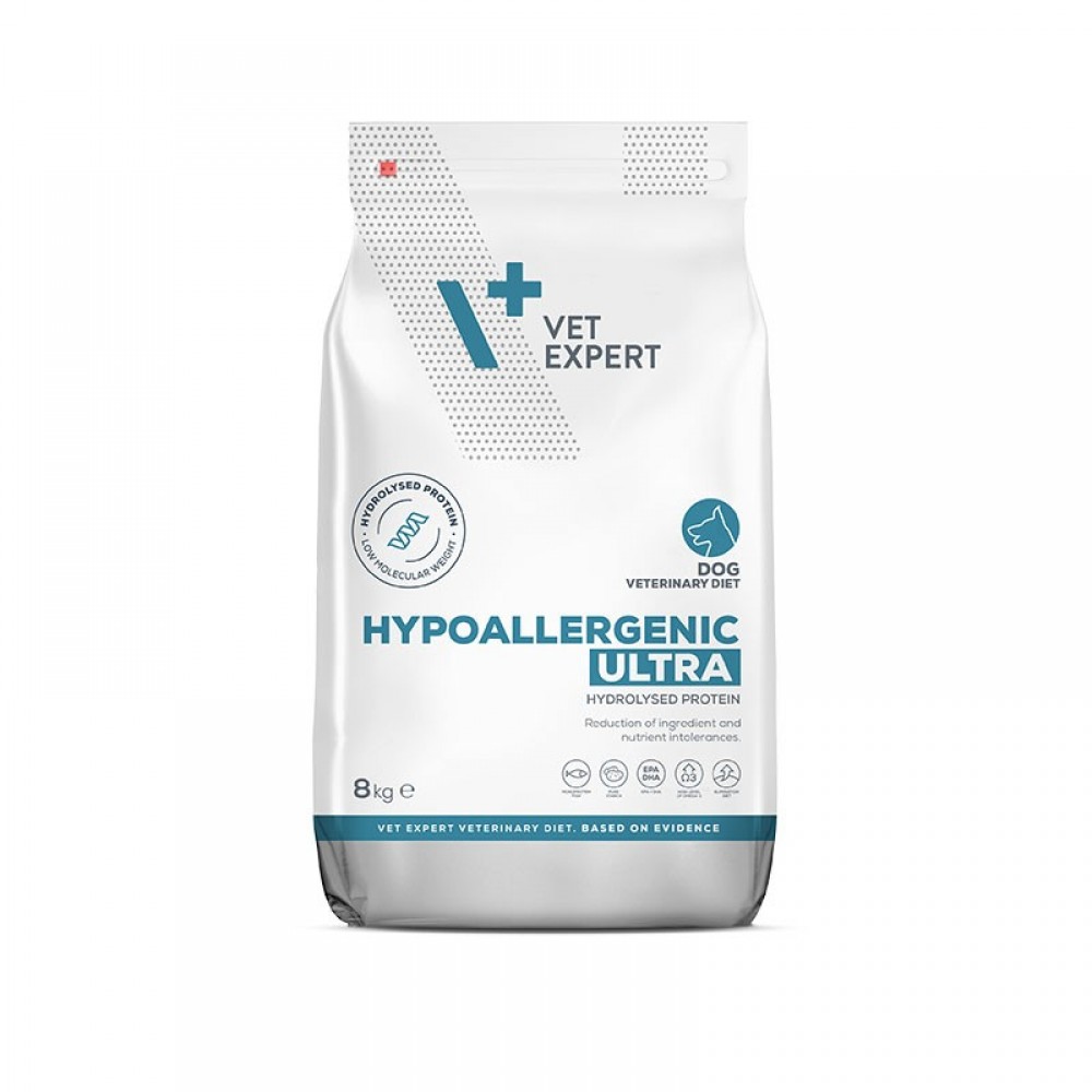Hrana dietetica pentru caini Hypoallergenic Ultra Dog, 8 kg, VetExpert