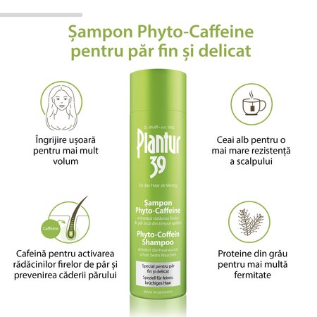 Sampon par fin si delicat Plantur 39, 250 ml, Dr. Kurt Wolff 721616