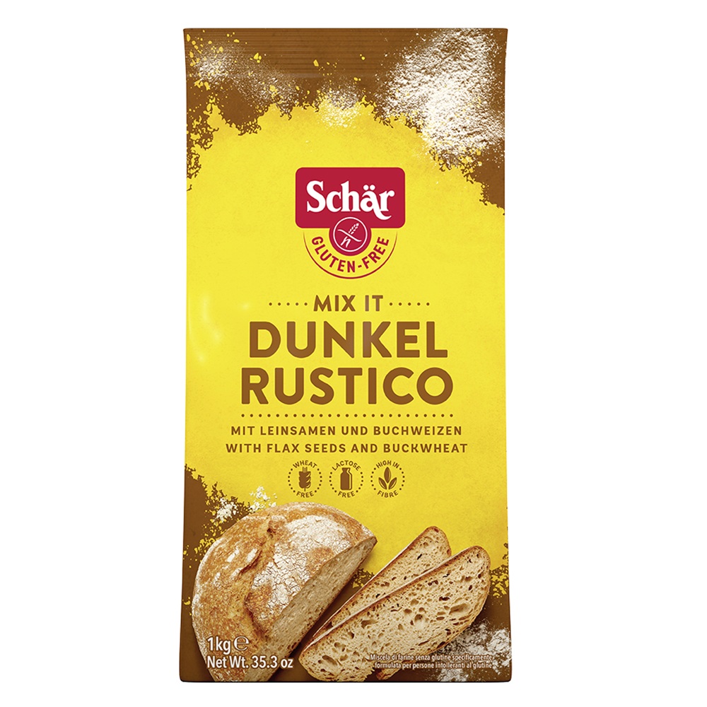 Faina fara gluten Dunkel Rustico, 1 kg, Schar