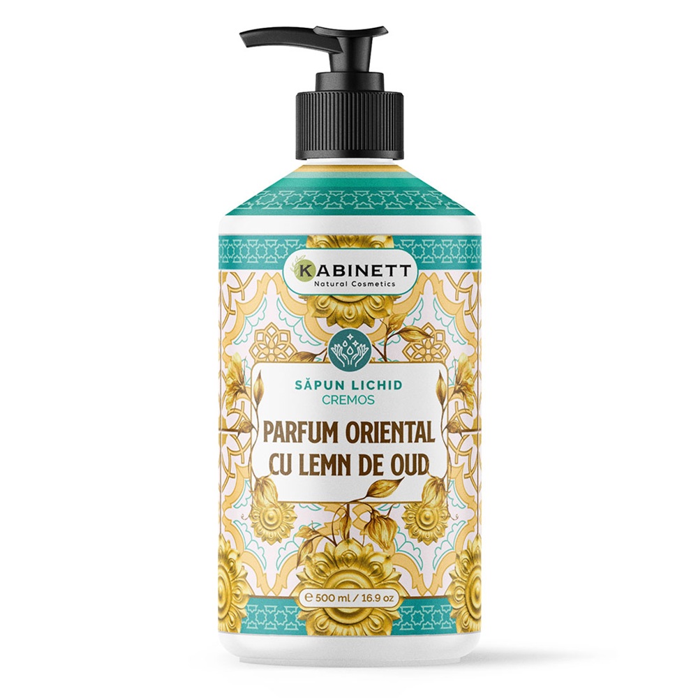 Sapun lichid cu Parfum Oriental de Oud, 500 ml, Kabinett Natural Cosmetics