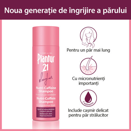Sampon Energizant Nutri-Caffeine Plantur 21, 200 ml, Dr. Kurt Wolff 721478