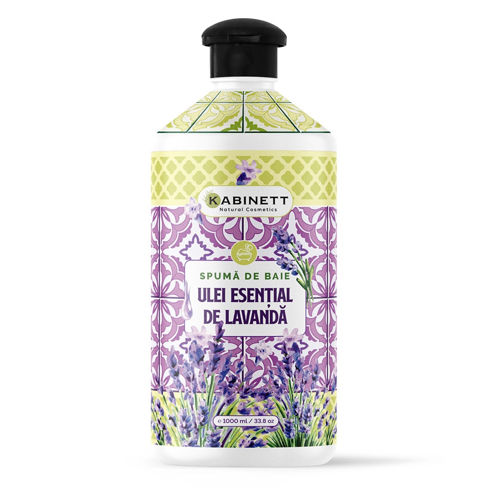 Spuma de baie cu Lavanda, 1000 ml, Kabinett Natural Cosmetics
