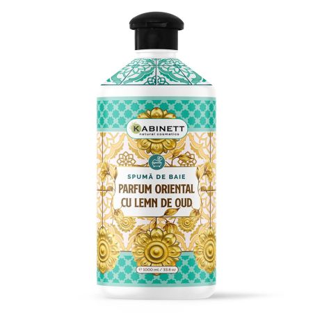 Spuma de baie cu Parfum Oriental de Oud, 1000 ml, Kabinett Natural Cosmetics