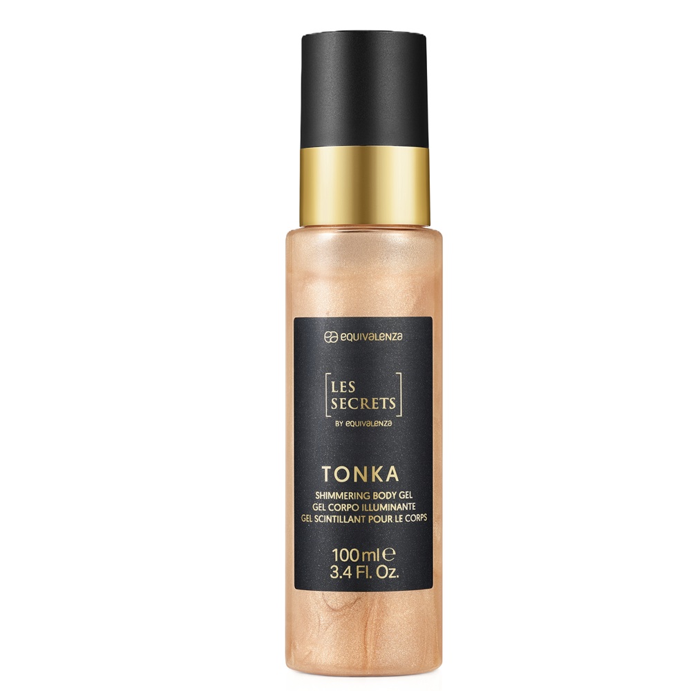 Gel iluminator pentru corp cu particule de sclipici Tonka Les Secrets, 100 ml, Equivalenza