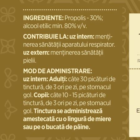 Tinctura de propolis, 20 ml, Faunus Plant 654636