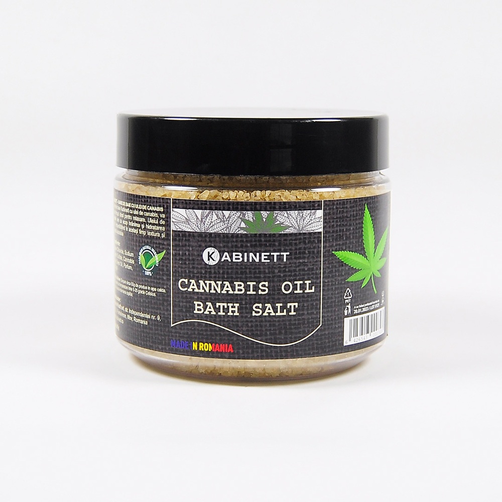 Sare de baie cu Canepa, 600 g, Kabinett Natural Cosmetics