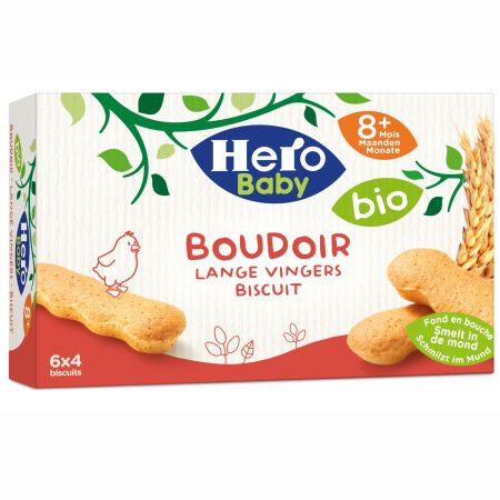 Piscoturi Bio, 8 luni+, 120 g, Hero Baby 654658
