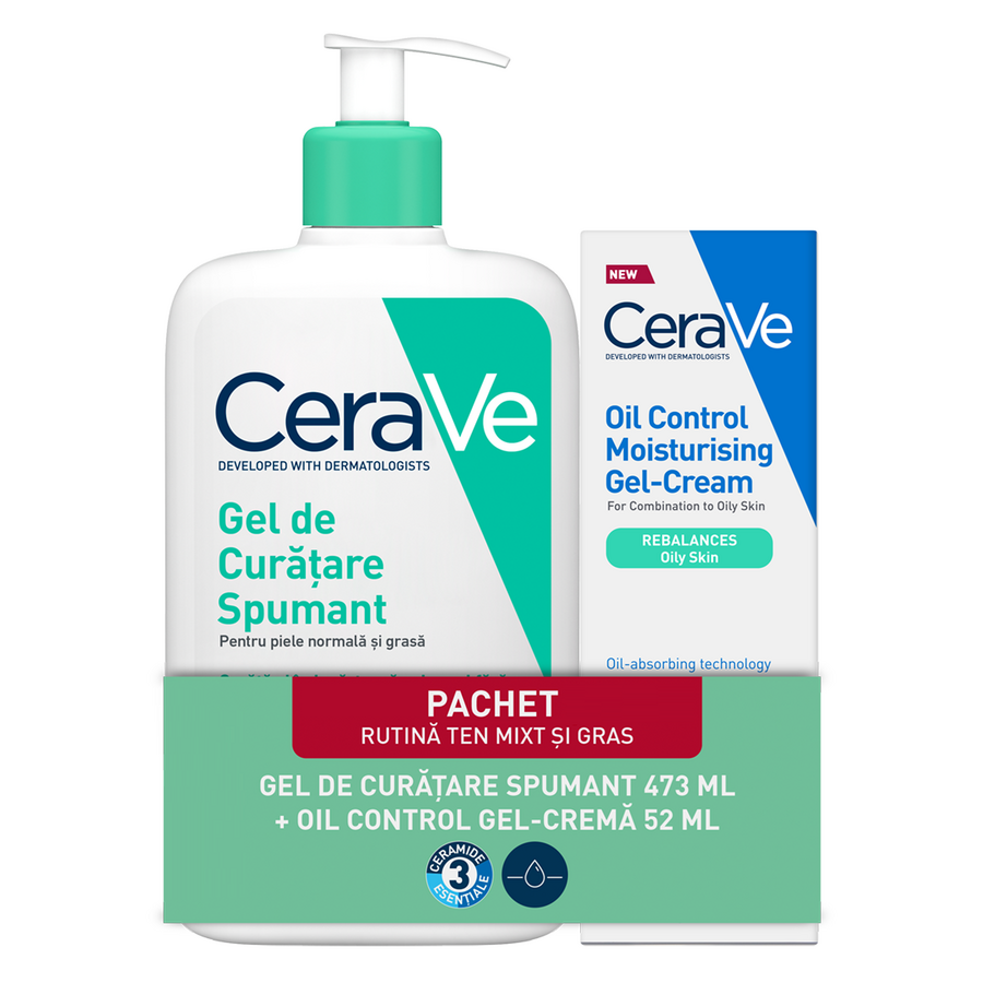 Pachet Gel spumant de curatare, 473 ml + Gel-crema cu efect : Farmacia ...