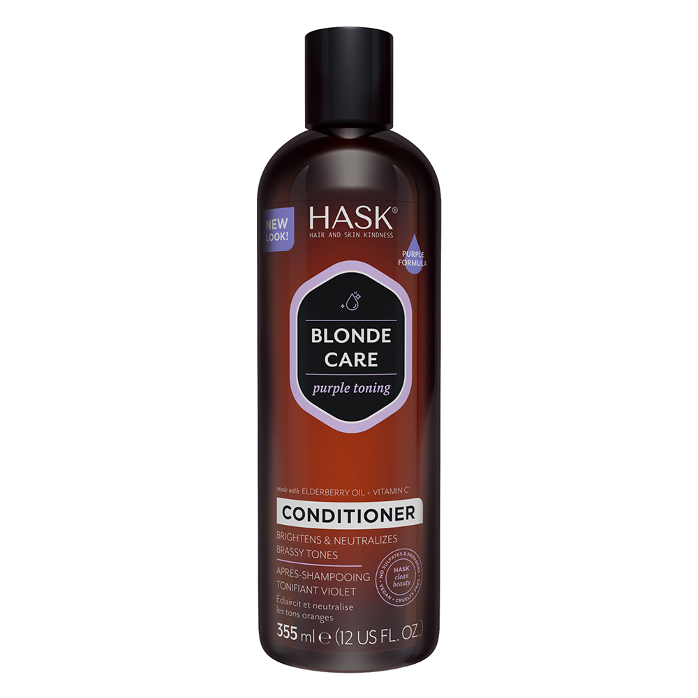 Balsam nuantator violet pentru par blond Blonde Care, 355 ml, Hask
