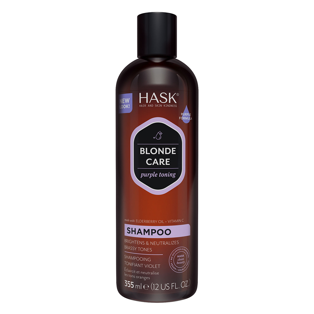 Sampon nuantator violet pentru par blond Blonde Care, 355 ml, Hask