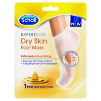 Sosete tip masca pentru hidratarea intensa a picioarelor Footmask Triple Oil, 1 pereche, Scholl