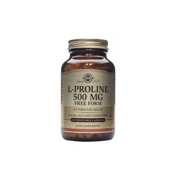 L-Prolina 500 mg, 100 capsule, Solgar