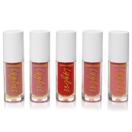 Set 5 glossuri mate Lip Gloss, 35 ml, Choco Mua