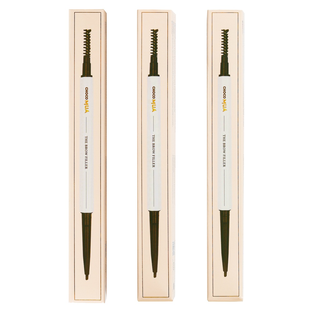 Set 3 creioane pentru sprancene The Brow Filler, 0.84 ml, Choco Mua