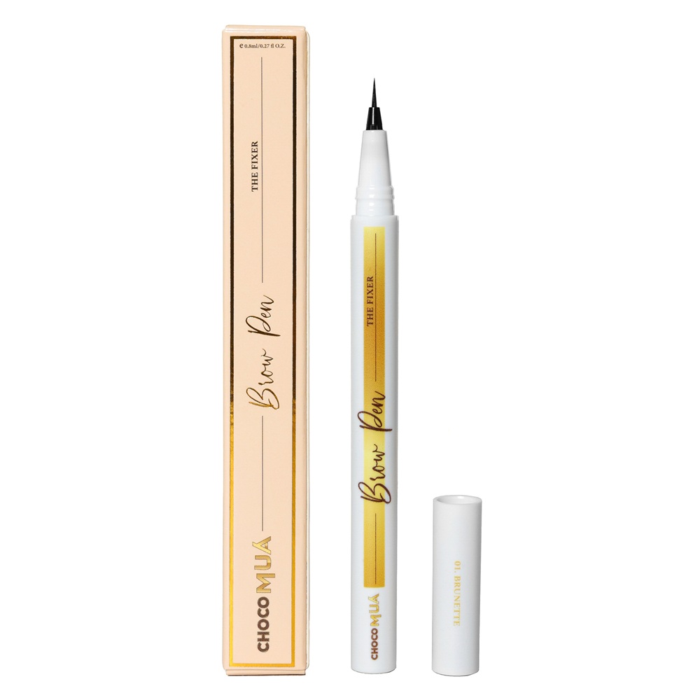 Carioca pentru sprancene Brunette Brow Pen, 0.8 ml, Choco Mua