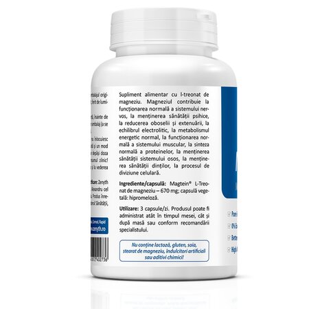 Magnesium L-Treonat Magtein, 90 capsule, Zenyth 701616