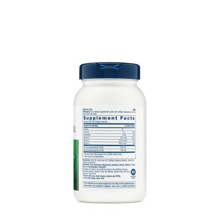 Cod Liver Oil, 90 capsule gelatinoase, GNC 655390