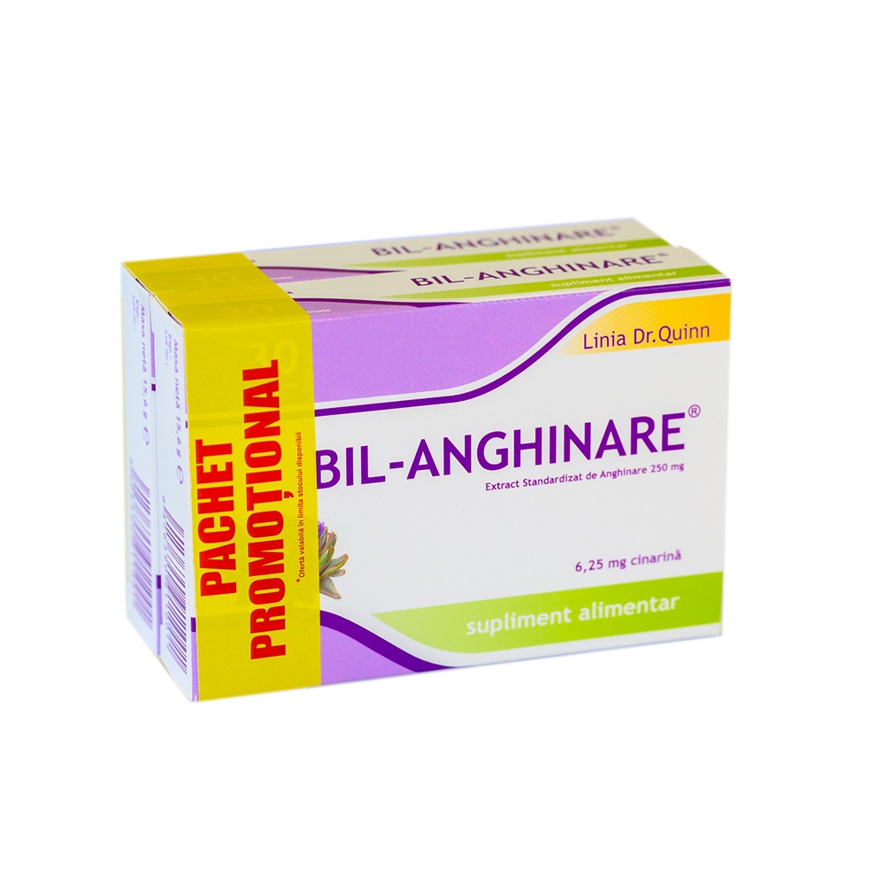Pachet Bil Anghinare 2x30 comprimate, Linia Dr. Quinn