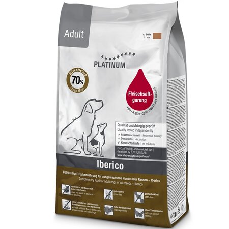 Hrana uscata cu Iberico pentru caini adulti Adult Dog, 1,5 kg, Platinum 655557
