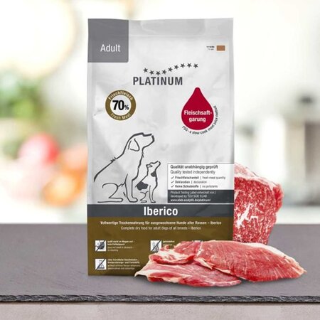 Hrana uscata cu Iberico pentru caini adulti Adult Dog, 1,5 kg, Platinum 655558