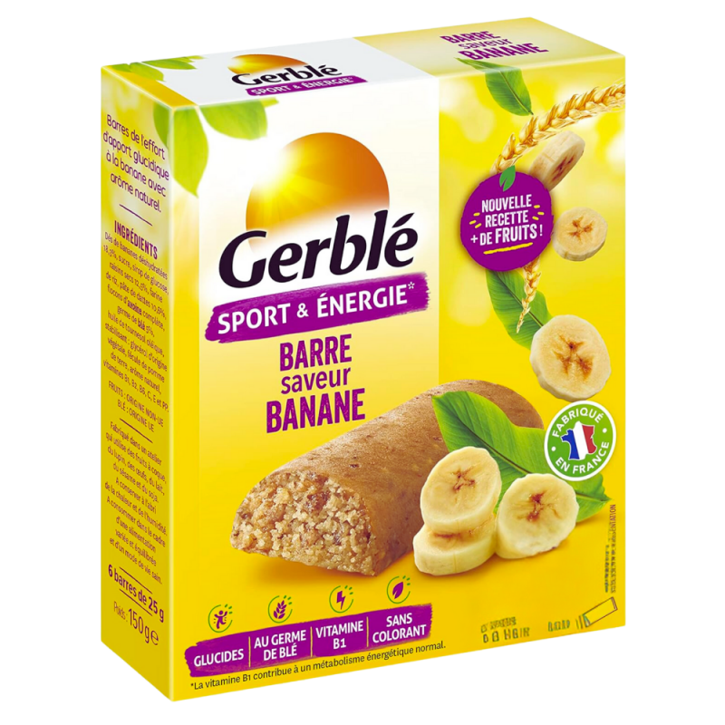 Batoane pentru enrgie cu banane, 150 g, Gerble