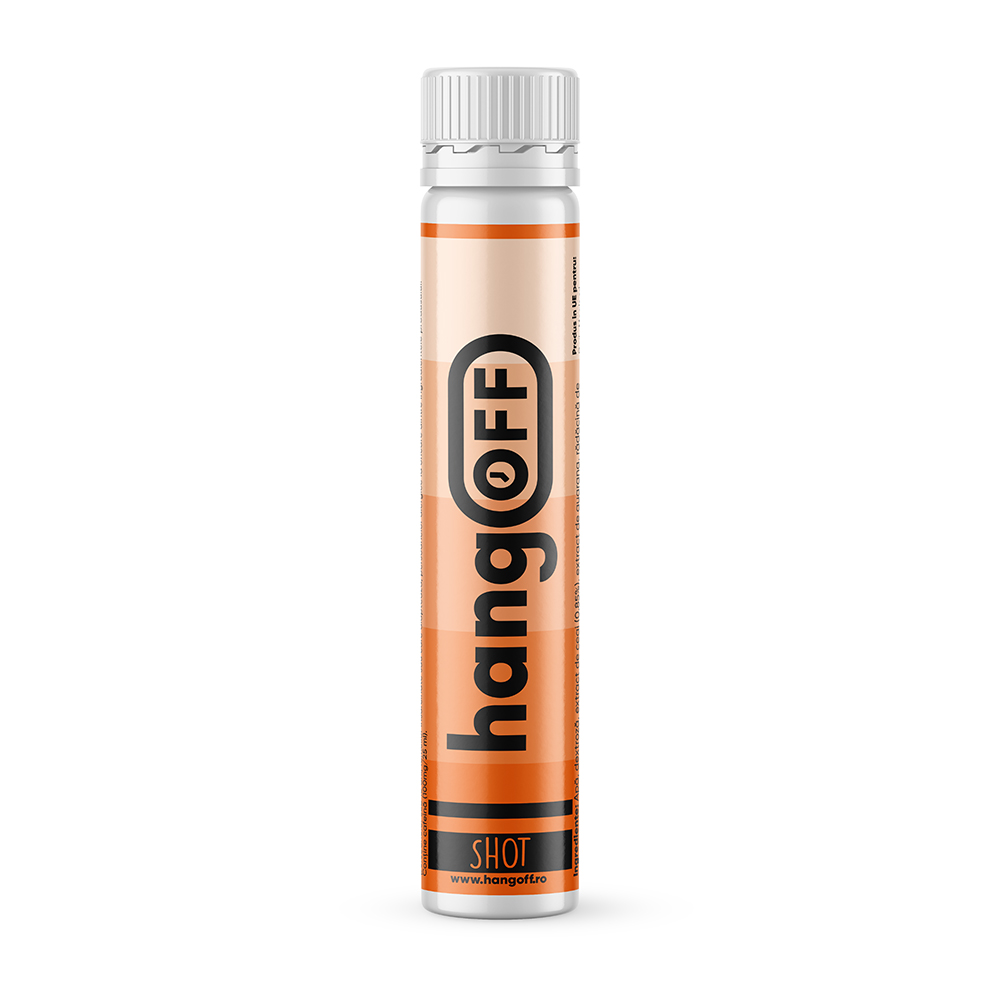 Shot cu vitamine si electroliti, 25 ml, HANGOFF