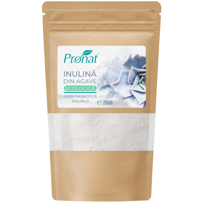 Inulina din agave ecologica, 200 g, Pronat