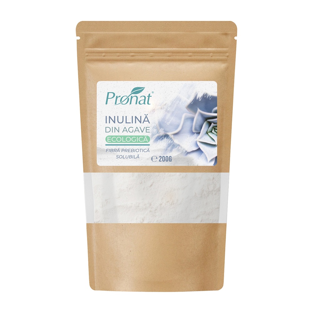 Inulina din agave ecologica, 200 g, Pronat