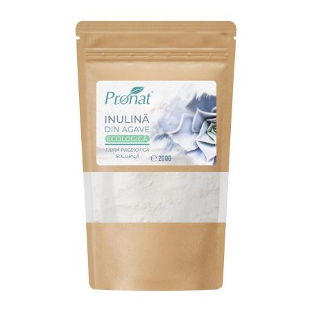 Inulina din agave ecologica, 200 g, Pronat