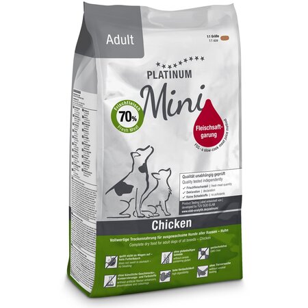 Hrana uscata cu pui pentru caini adulti de talie mica Mini Adult Dog, 900 g, Platinum 655606