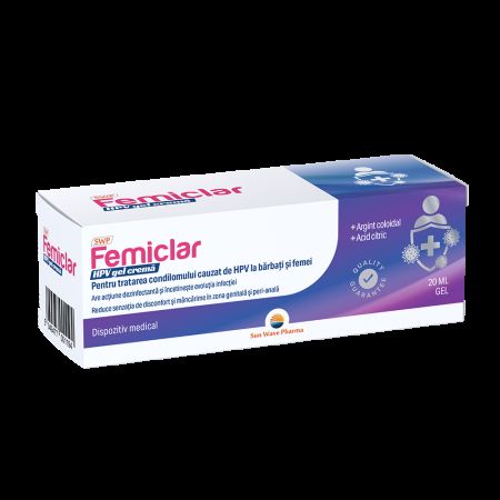 Gel vaginal Femiclar HPV, 20 ml, Sun Wave Pharma