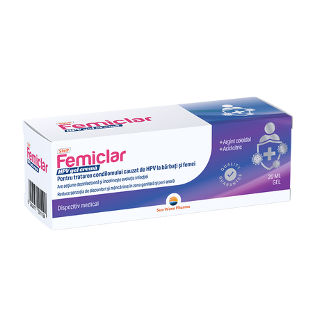 Gel vaginal Femiclar HPV, 20 ml, Sun Wave Pharma